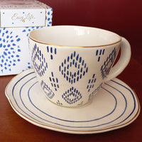 Porcelain Cup & Saucer - Easy Life Elegance Range