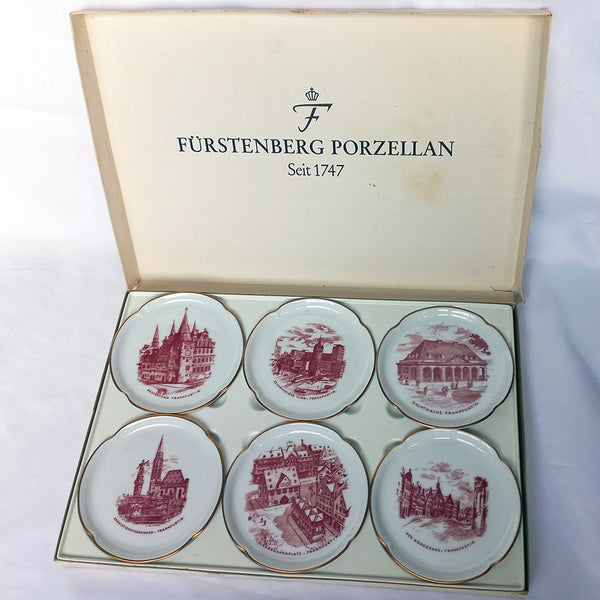 Six Small Fürstenberg Porcelain Plates