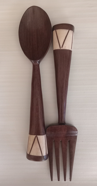 Unique Wooden Salad Utensils Set