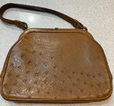 Ostrich Leather Vintage Handbag