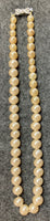 Pearl like Necklace with Bow Clasp