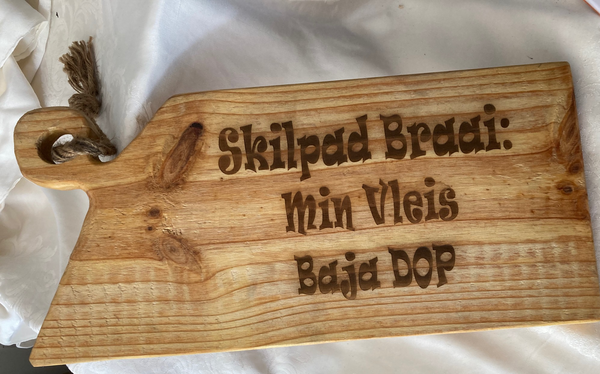 'Skilpad Braai' Wooden Board