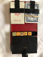 Unique Card and Dice Set in Leather Binder