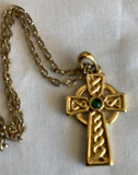 Costume Jewellery Necklace With Celtic Cross Pendant