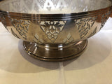 Mappin & Webb Silver Plated Bowl with Original Glass Liner