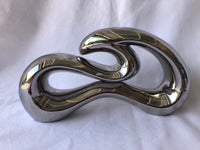 Modern Silver Ceramic Ornament