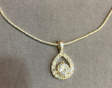 Necklace With Diamanté Pendant