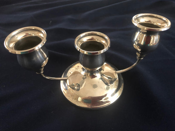 Silver Plated 3 Candle Candelabra