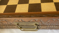 Wooden Chess Set in Matching Folding Box