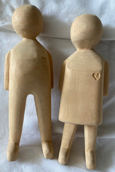 Wooden Male & Female Characters