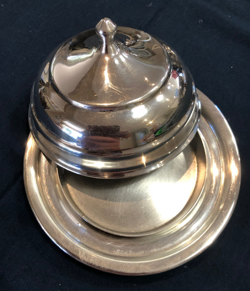 Silver Plated Butter Dish with Lining