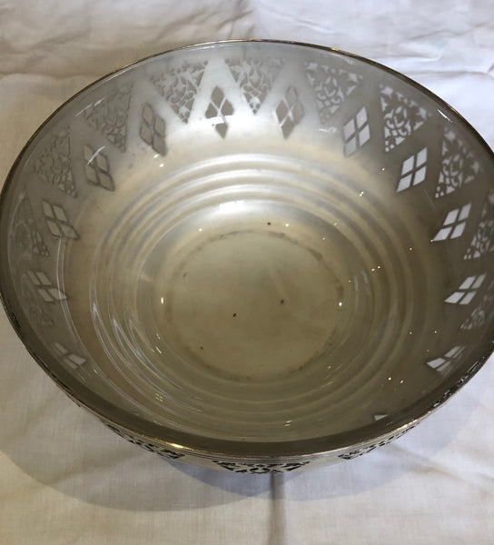 Mappin & Webb Silver Plated Bowl with Original Glass Liner