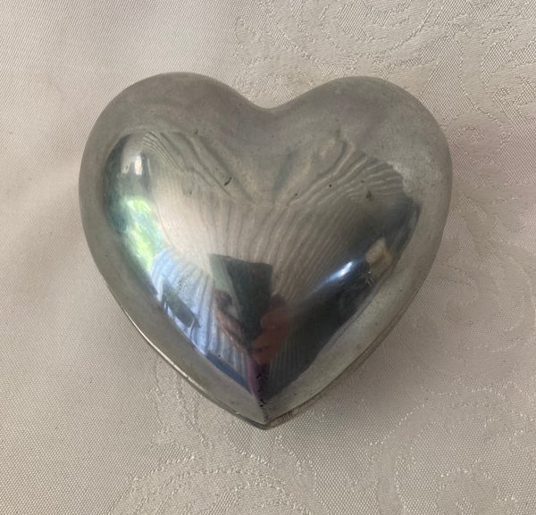 Heart Shaped Metal Trinket Dish