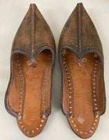 Pair of Unusual Leather Folk Shoes