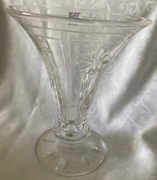 Stuart Crystal Vase with Clear Marking